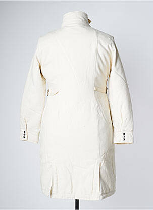 Manteau long coupe cintrée sans capuche beige TEDDY SMITH femme