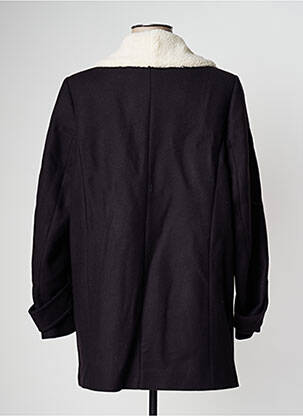 Manteau long coupe droite sans capuche bleu DEUX TWO femme