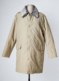 Trench fermeture boutonnée sur le devant sans capuche beige TRIIAD homme