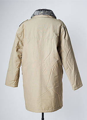 Trench coupe droite sans capuche beige TRIIAD homme