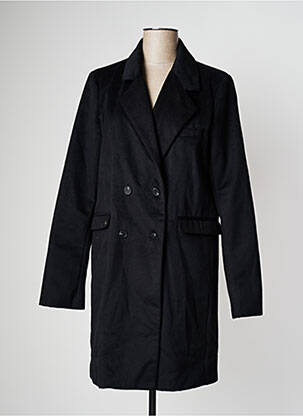 Manteau long coupe droite sans capuche noir DN.SIXTY SEVEN femme