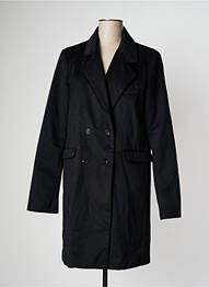 Manteau long coupe droite sans capuche noir DN.SIXTY SEVEN femme
