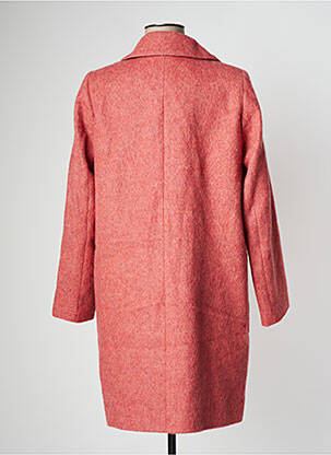 Manteau long coupe droite sans capuche rose TRENCH & COAT femme