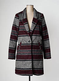 Manteau long coupe droite sans capuche gris SCOTCH & SODA femme