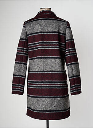 Manteau long coupe droite sans capuche gris SCOTCH & SODA femme