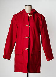 Manteau long a capuche a capuche rouge BREIZH ANGEL femme