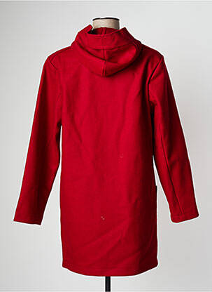 Manteau long a capuche a capuche rouge BREIZH ANGEL femme