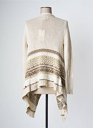 Gilet manches longues maille tricot beige DN.SIXTY SEVEN femme