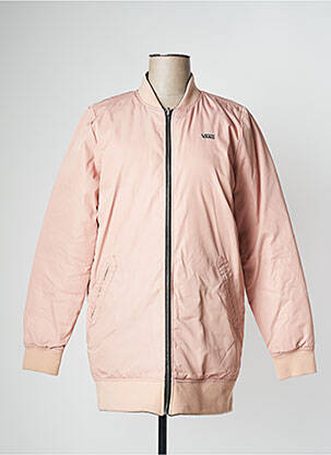 Blouson effet matière satinée rose VANS femme
