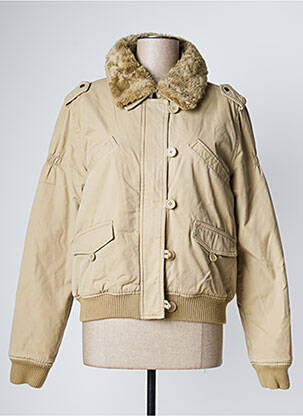 Blouson fourrure synthétique beige TEDDY SMITH femme