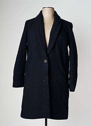 Manteau long bleu SCHOOL RAG pour femme