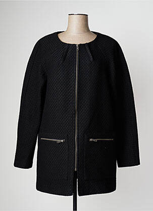 Manteau long noir 2 TWO pour femme