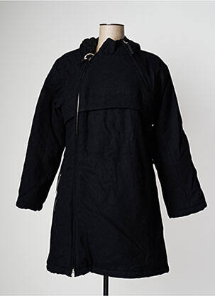 Manteau long noir RWD pour femme