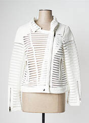Veste simili cuir blanc MOLLY BRACKEN pour femme seconde vue