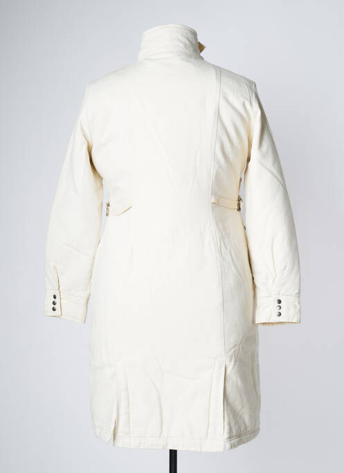 Manteau long coupe cintrée sans capuche beige TEDDY SMITH femme
