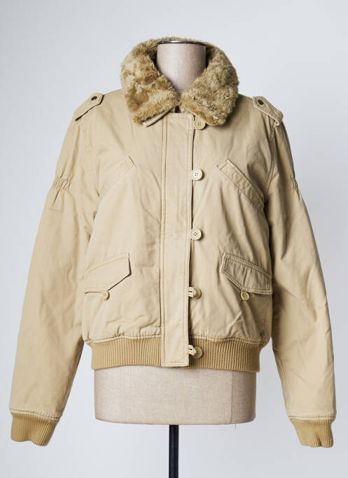 Blouson fourrure synthétique beige TEDDY SMITH femme