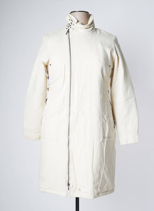 Manteau long beige TEDDY SMITH pour femme