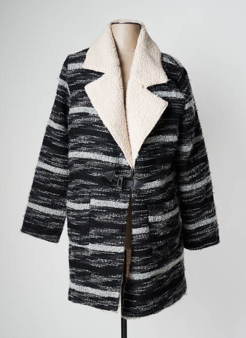 Manteau long noir MOLLY BRACKEN pour femme