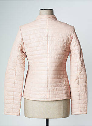 Veste en cuir poches rose OAKWOOD femme