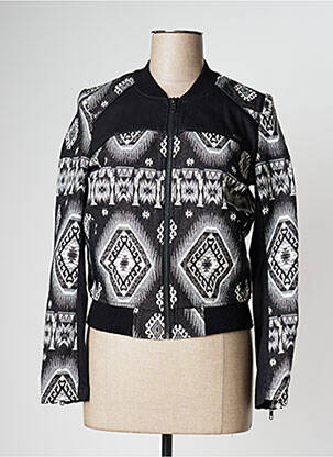Blouson col v noir KAPORAL femme