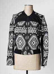 Blouson effet matière satinée noir KAPORAL femme