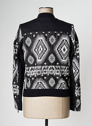 Blouson col v noir KAPORAL femme