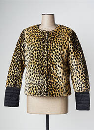 Manteau court poches sans capuche beige GERTRUDE femme