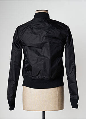 Blouson effet matière satinée noir SCHOTT femme