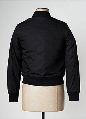 Blouson tissage matelassé noir BOMBERS femme