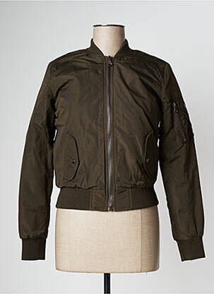Blouson effet matière satinée vert DN.SIXTY SEVEN femme