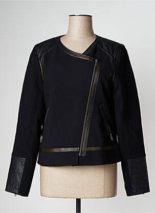 Veste casual col tailleur noir 2 TWO femme