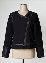 Veste casual col tailleur noir 2 TWO femme