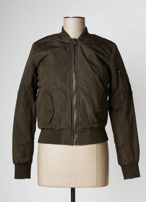 Blouson effet matière satinée vert DN.SIXTY SEVEN femme