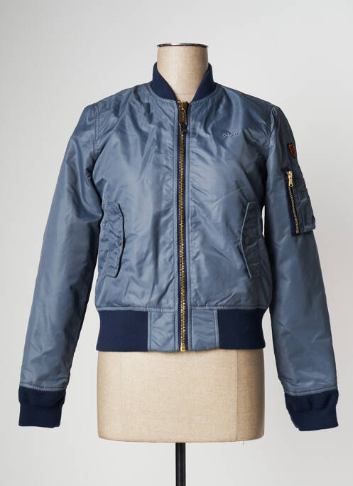 Blouson gris fonce SCHOTT pour femme