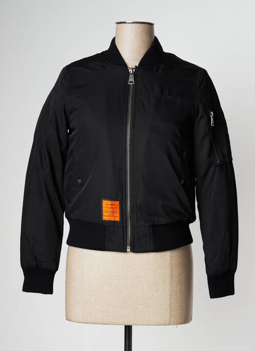 Blouson noir BOMBERS pour femme