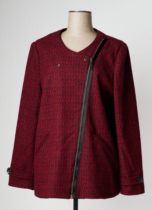 Manteau court rouge YUMI pour femme