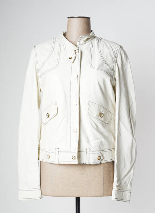 Veste en cuir blanc GUESS BY MARCIANO pour femme