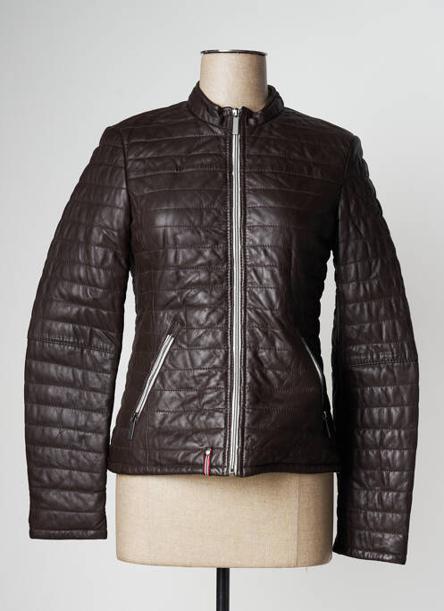 Veste en cuir marron OAKWOOD pour femme