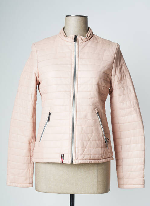 Veste en cuir rose OAKWOOD pour femme