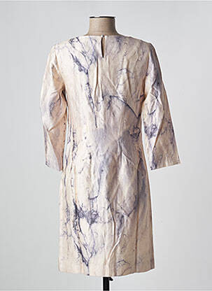 Robe courte manches 3/4 manches 3/4 beige NICE THINGS femme