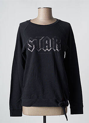 Sweat-shirt stretch manches longues noir LE TEMPS DES CERISES femme
