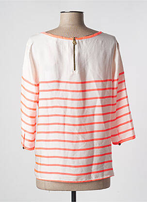 Blouse col rond manches 3/4 orange MAISON SCOTCH femme