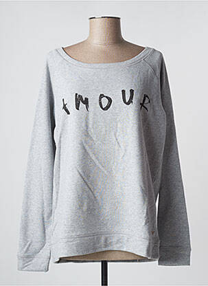 Sweat-shirt gris AN FAMILLE pour femme
