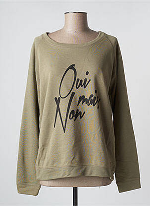 Sweat-shirt vert AN FAMILLE pour femme