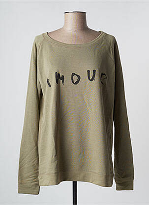 Sweat-shirt vert AN FAMILLE pour femme