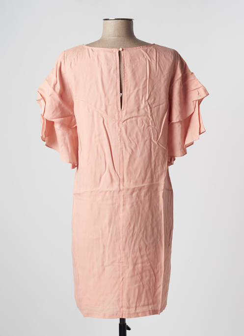 Robe courte manches courtes manches courtes rose MINIMUM femme
