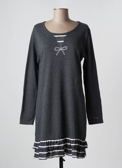 Robe mi-longue gris LITTLE MARCEL pour femme