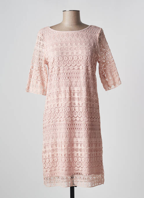 Robe mi-longue rose VILA pour femme