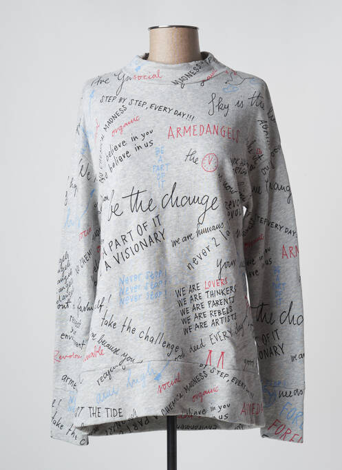Sweat-shirt gris ARMEDANGELS pour femme