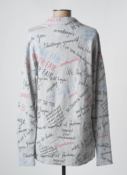 Sweat-shirt gris ARMEDANGELS pour femme